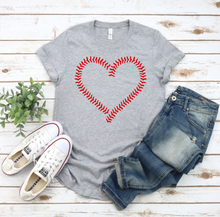 Load image into Gallery viewer, Baseball Lace Heart Shirt
