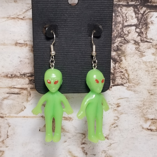 Alien earrings