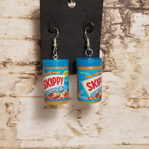 Skippy Peanut Butter earrings