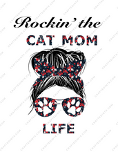 Load image into Gallery viewer, Digital File ONLY - Cat Mom Life PNG Download