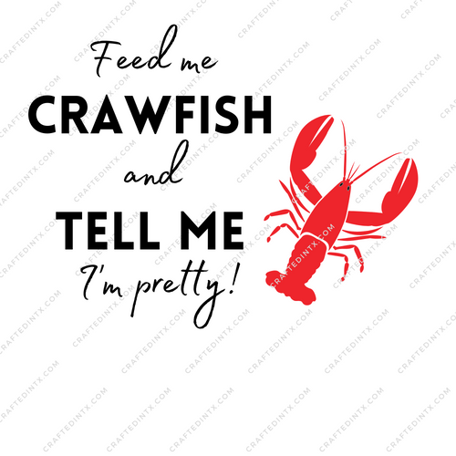 Digital File ONLY -  Crawfish Pretty PNG Download