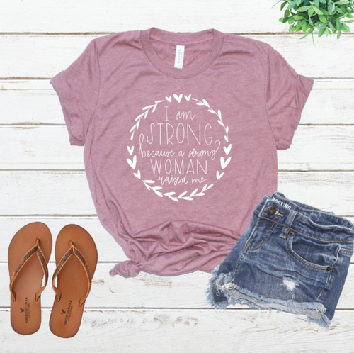 Strong Woman Raised Me Shirt