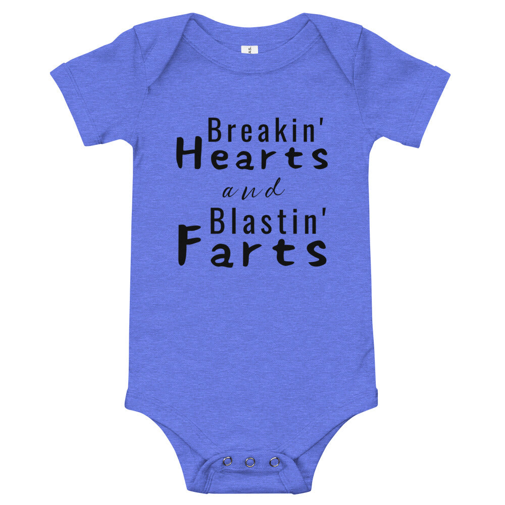 Breakin' Hearts and Blastin' Farts Onesie