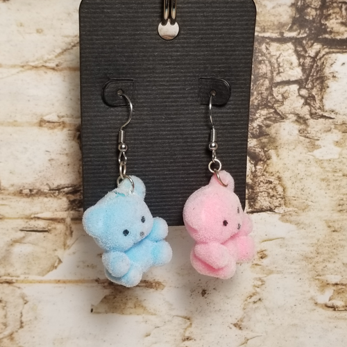 Miniature bear earrings