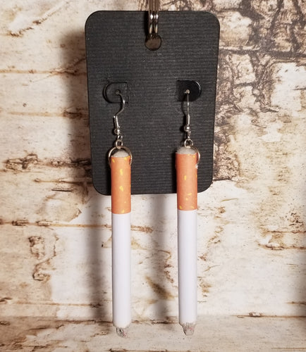 Fake Cigarette earrings
